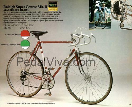 Raleigh Super Course ficha tecnica